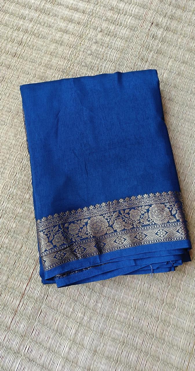 Blue borders saree