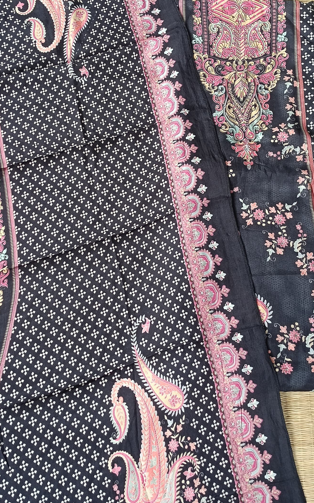 Modal black salwar set