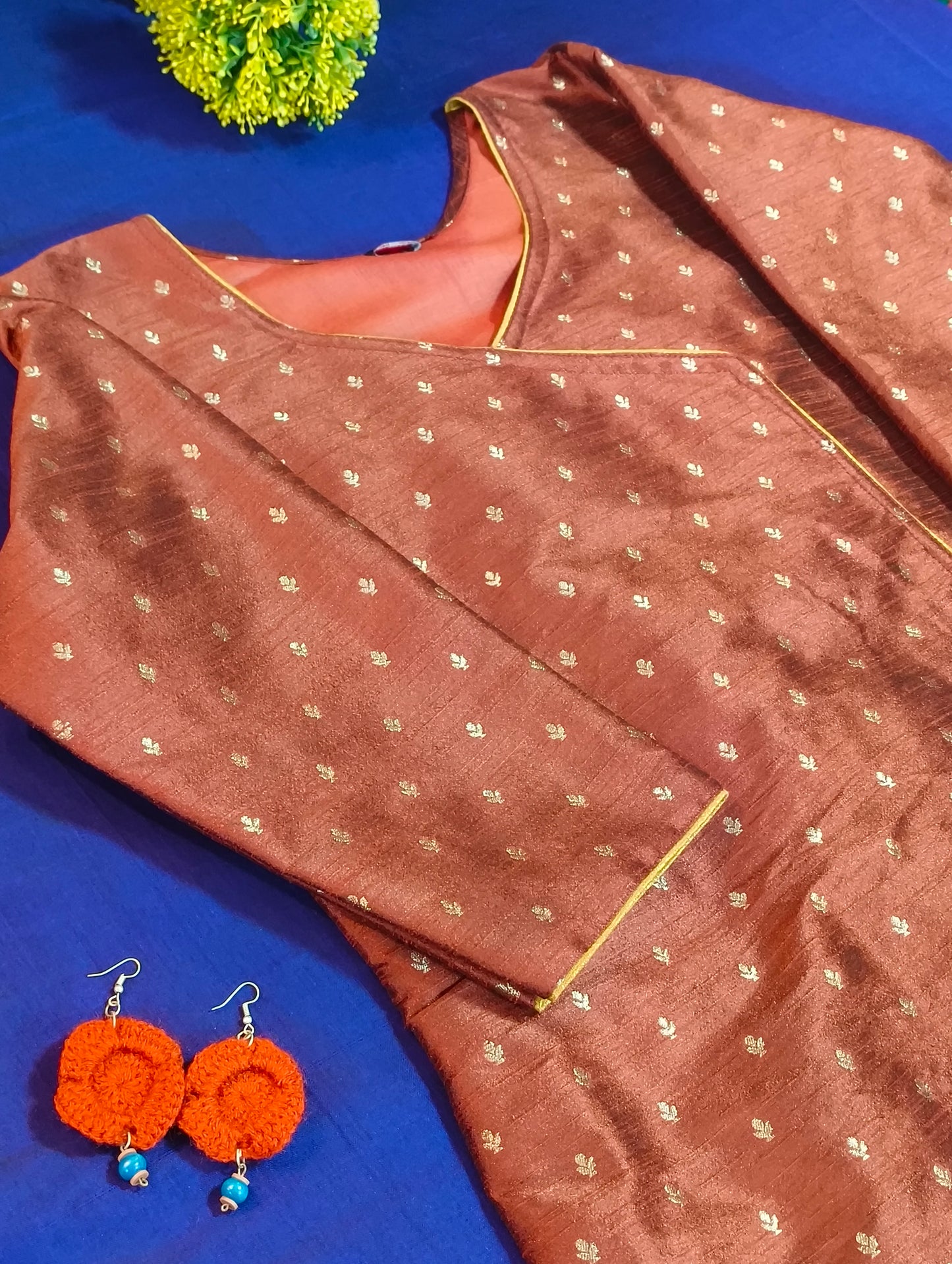 Semi silk kurti