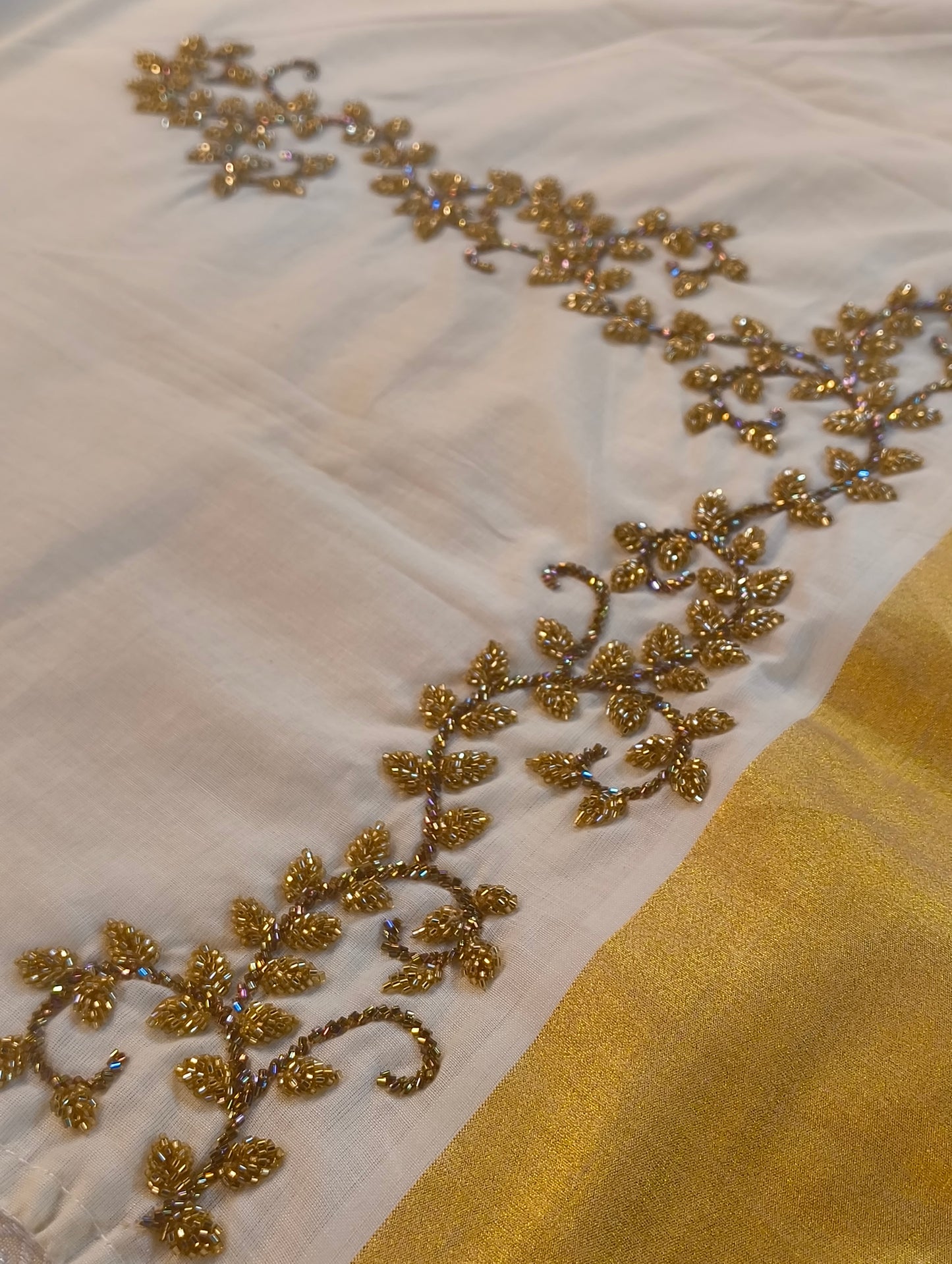 Kerala cotton kurti with hand embroidery