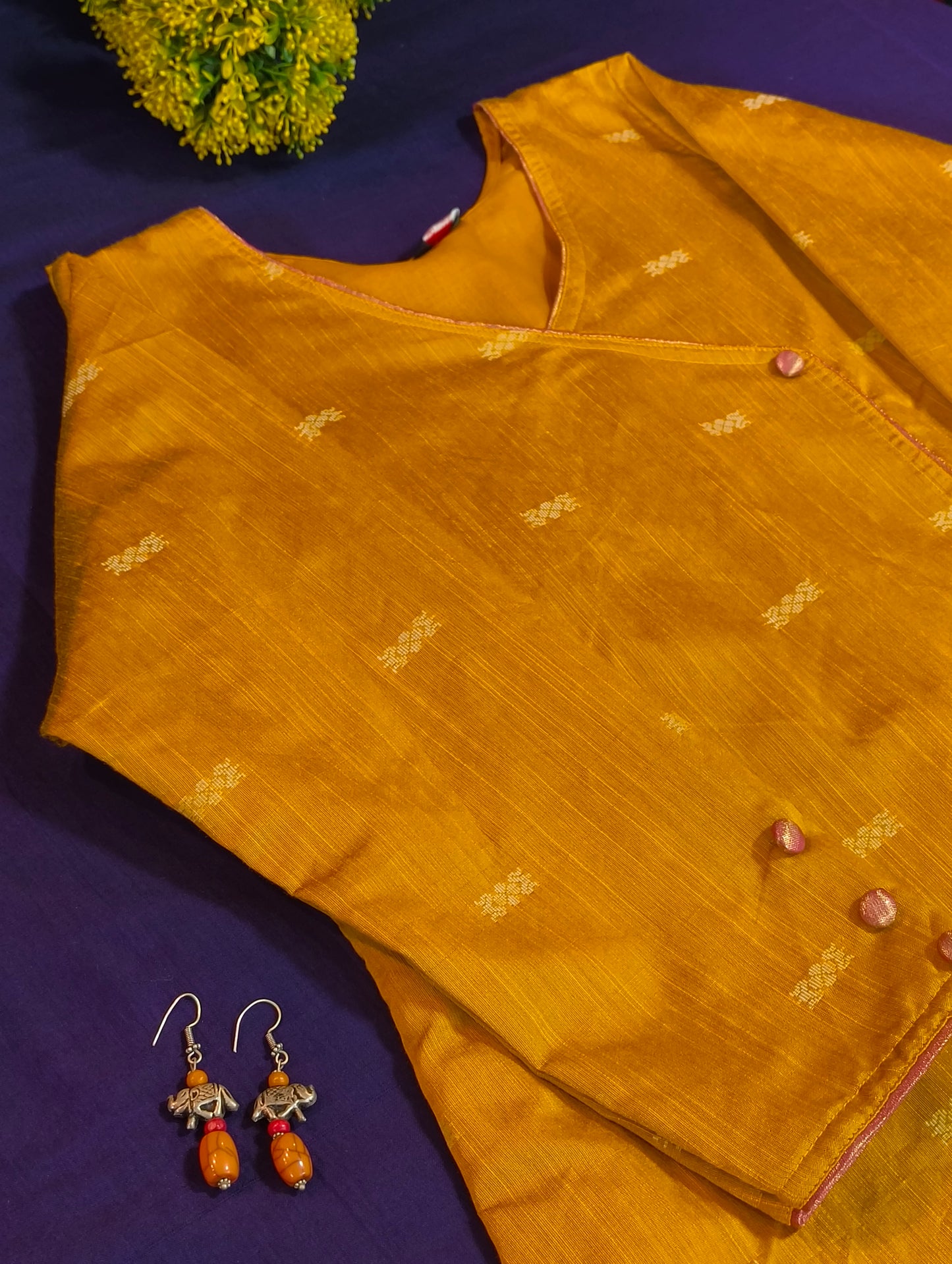 Semi silk kurti