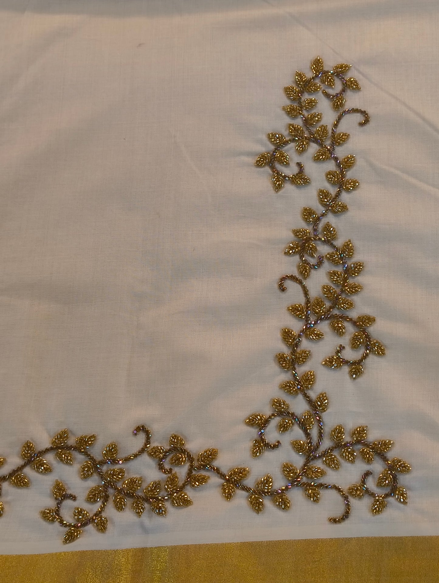Kerala cotton kurti with hand embroidery