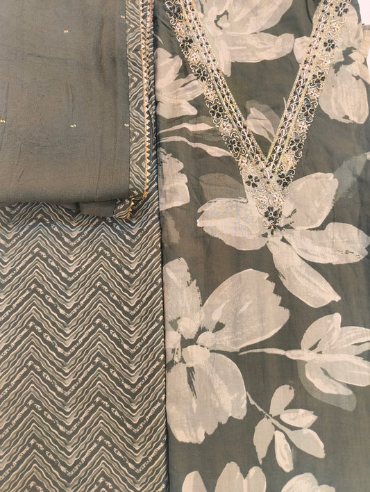 Soft Cotton material with hand embroidery