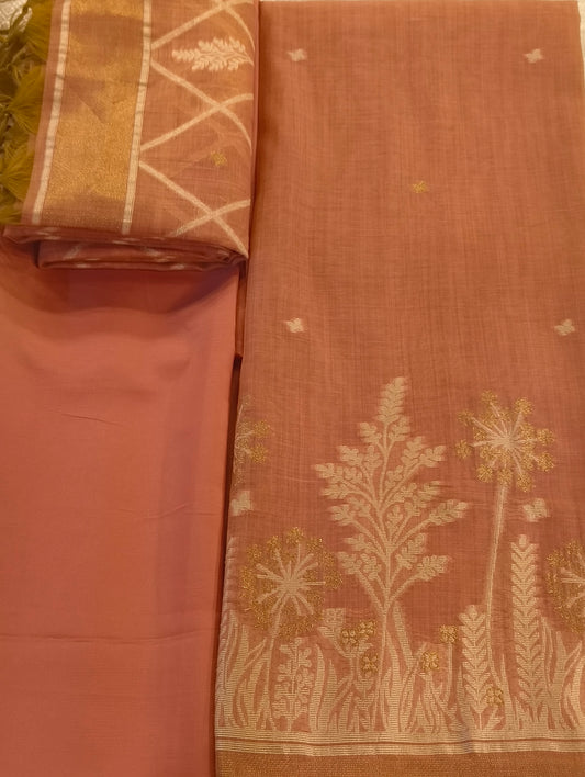 Lenin and silk material