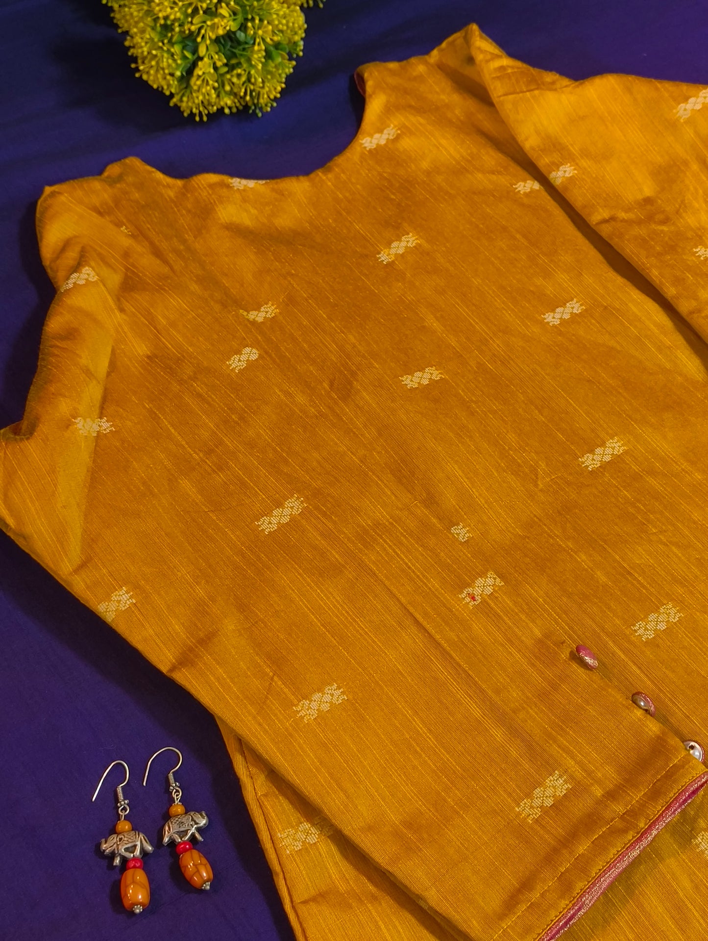 Semi silk kurti