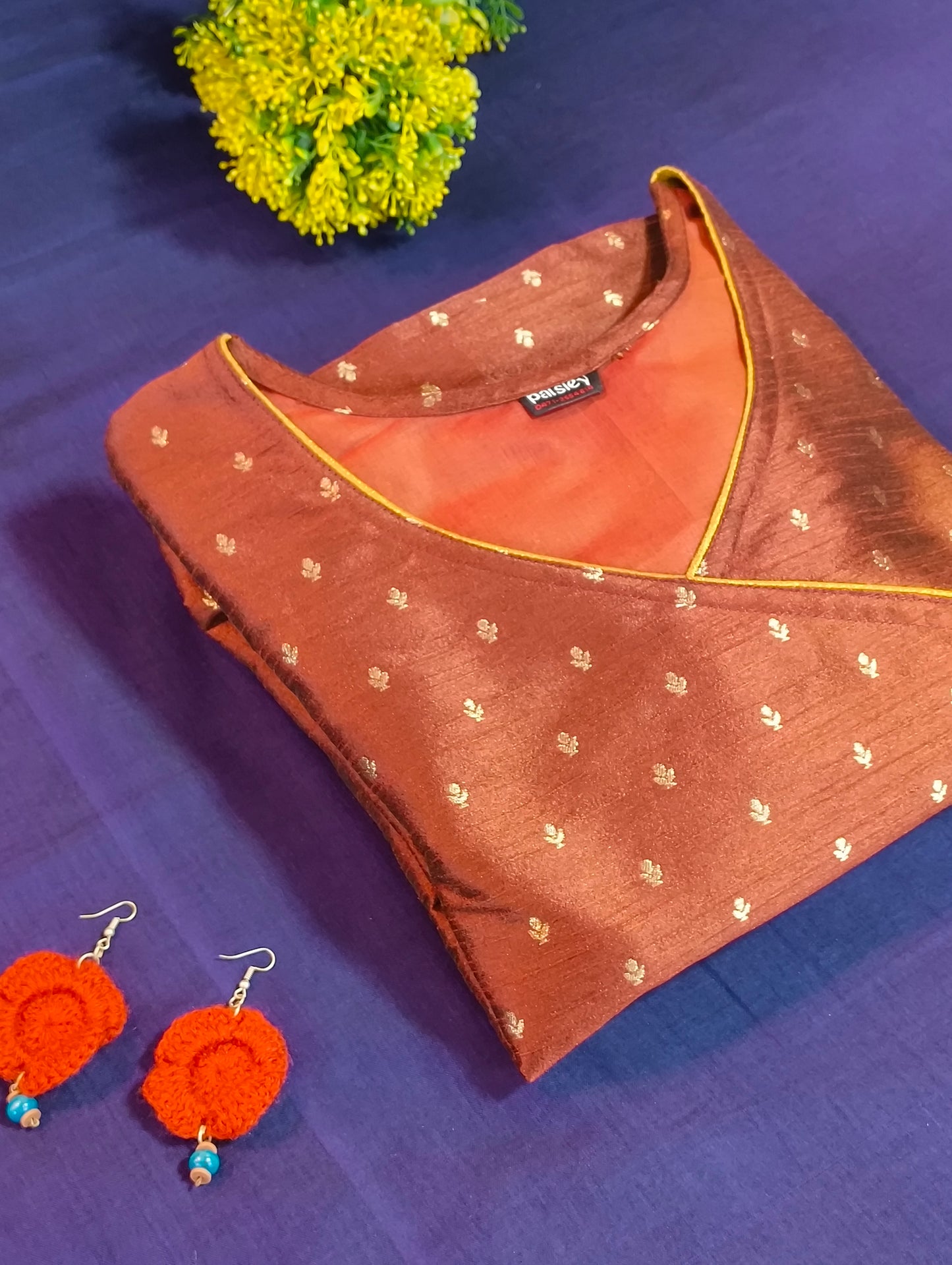 Semi silk kurti