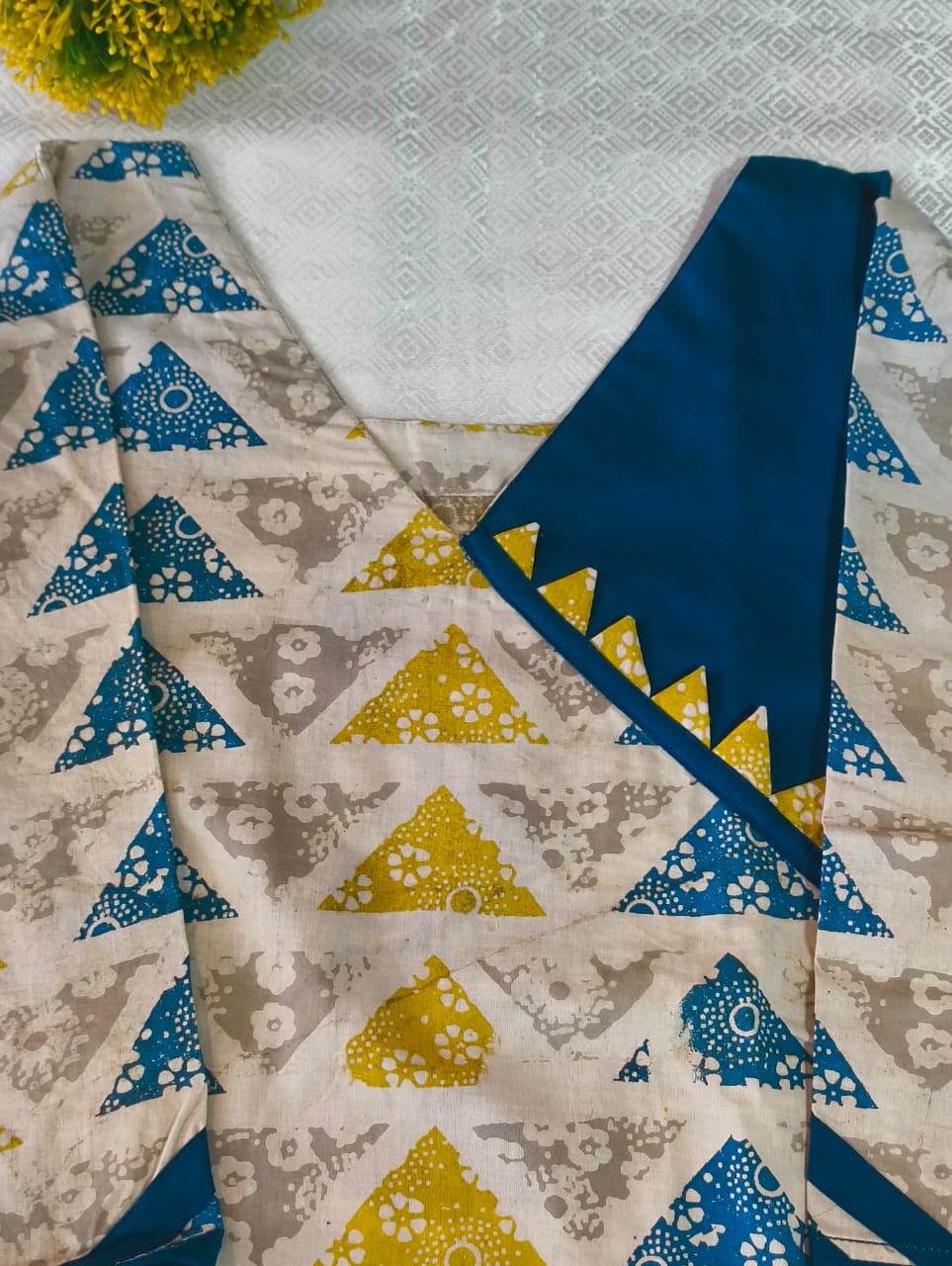 Soft Cotton Geometric Print Kurti