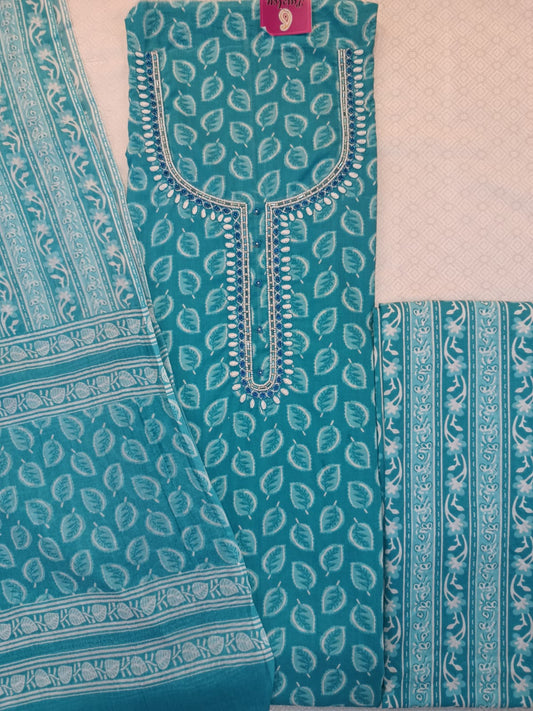 Soft Cotton Handwork Salwar Set Material