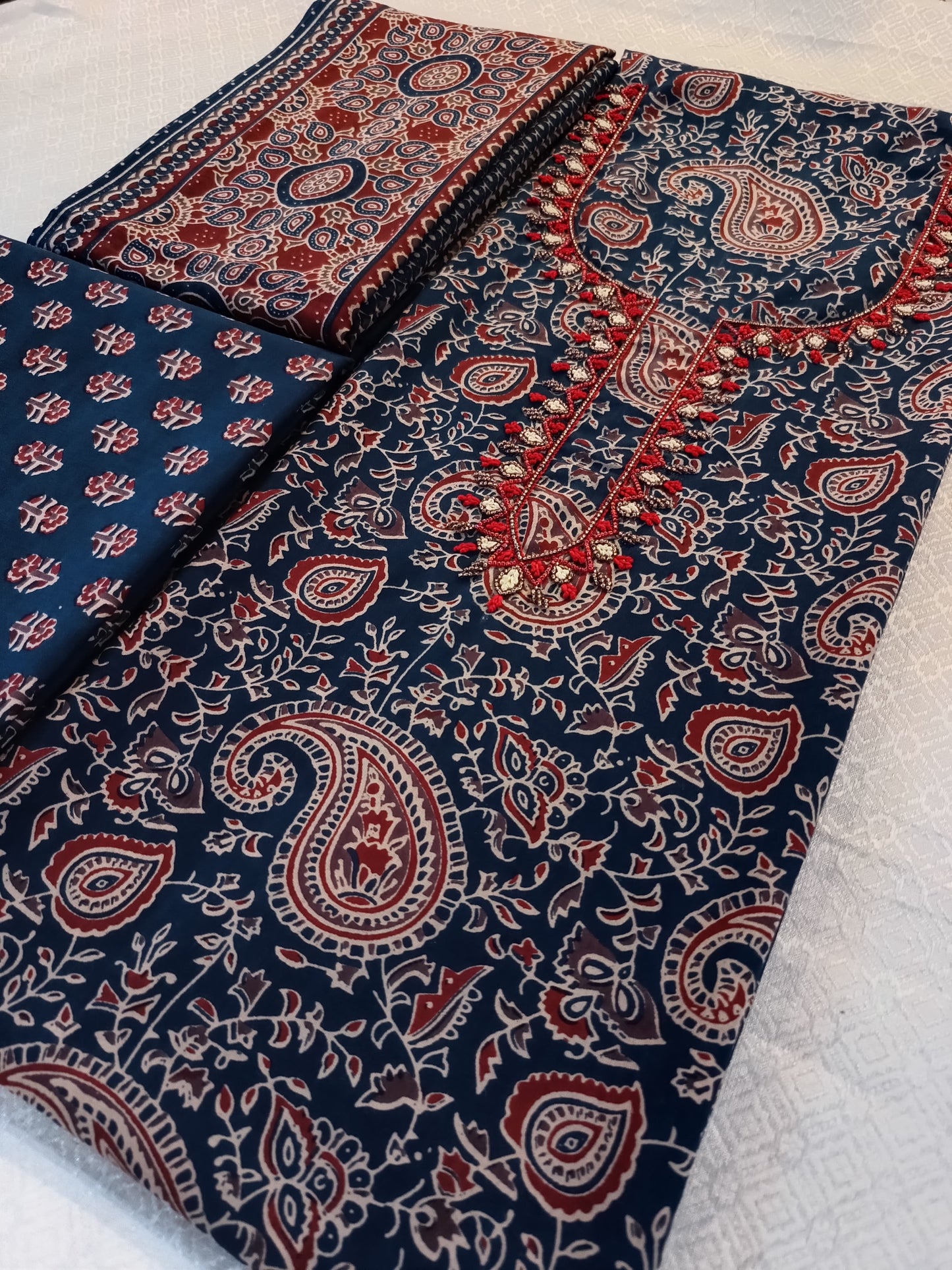 Soft Cotton Handwork Salwar Set Material