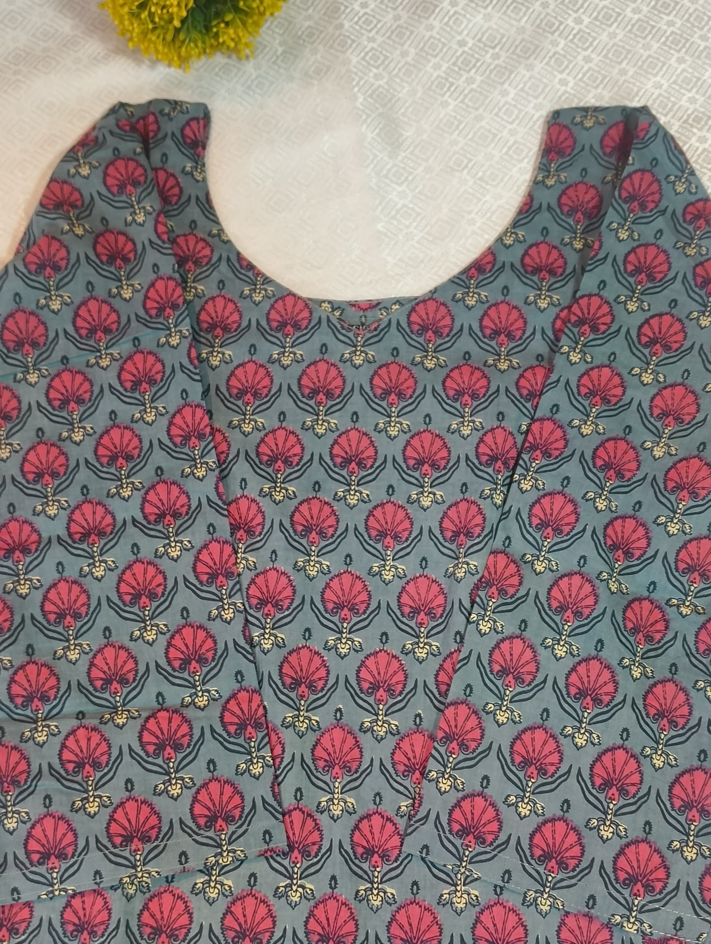 Floral Print Cotton Kurti