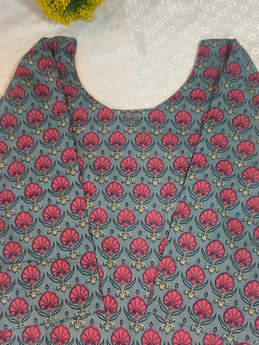 Floral Print Cotton Kurti