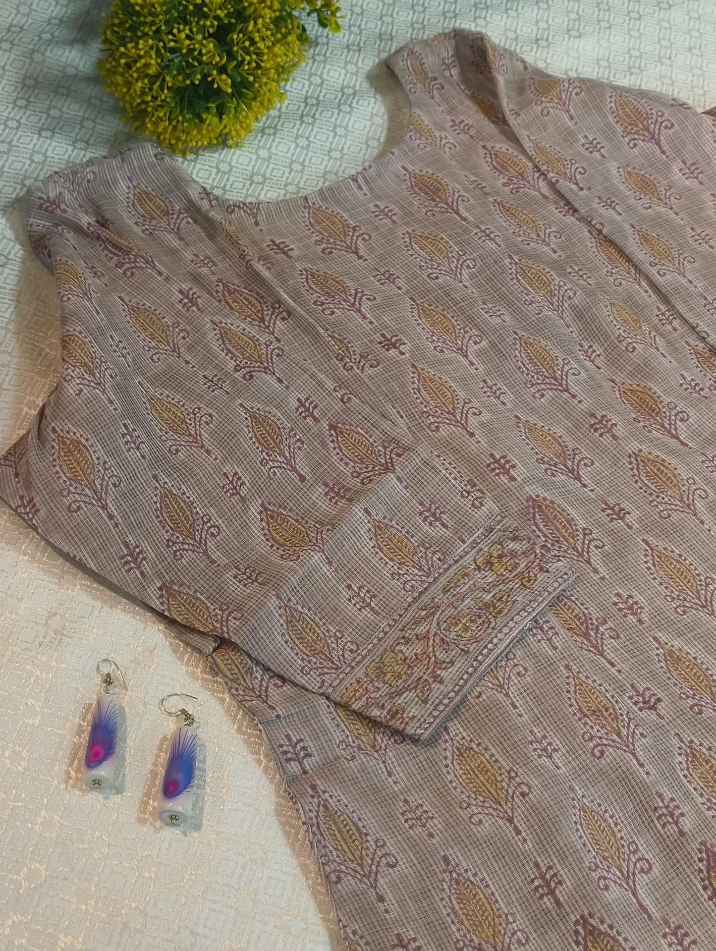Net Cotton Kurti