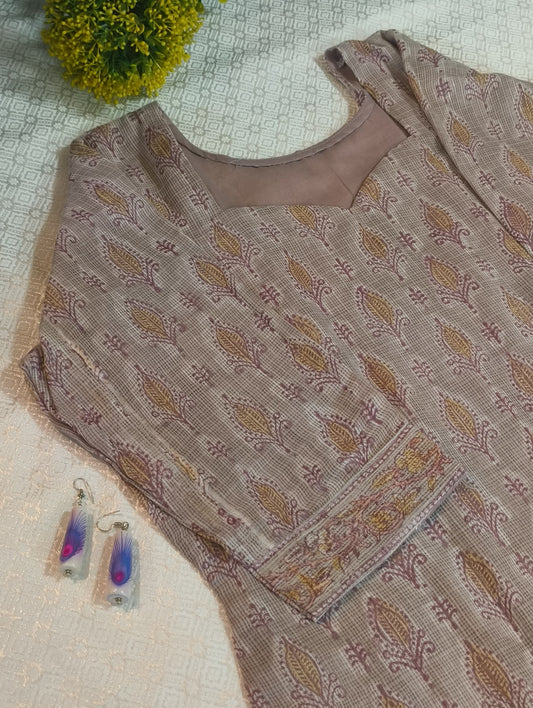 Net Cotton Kurti