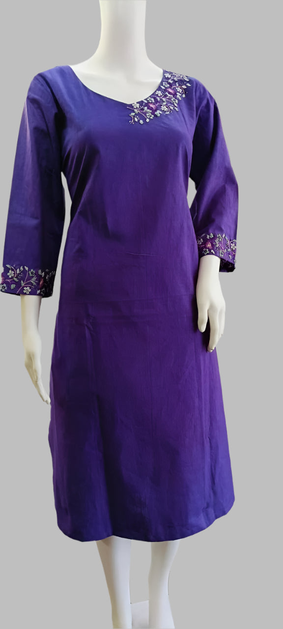 purple cotton top