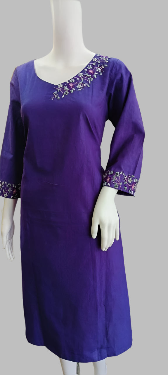 purple cotton top