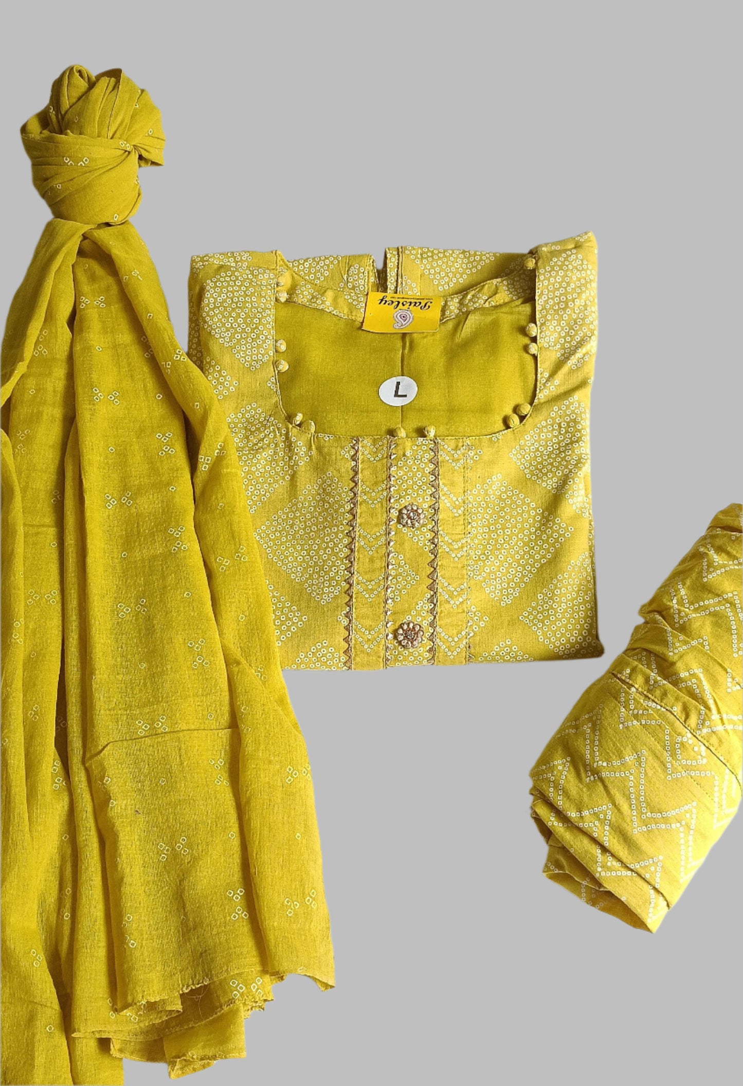 Yellow cotton set