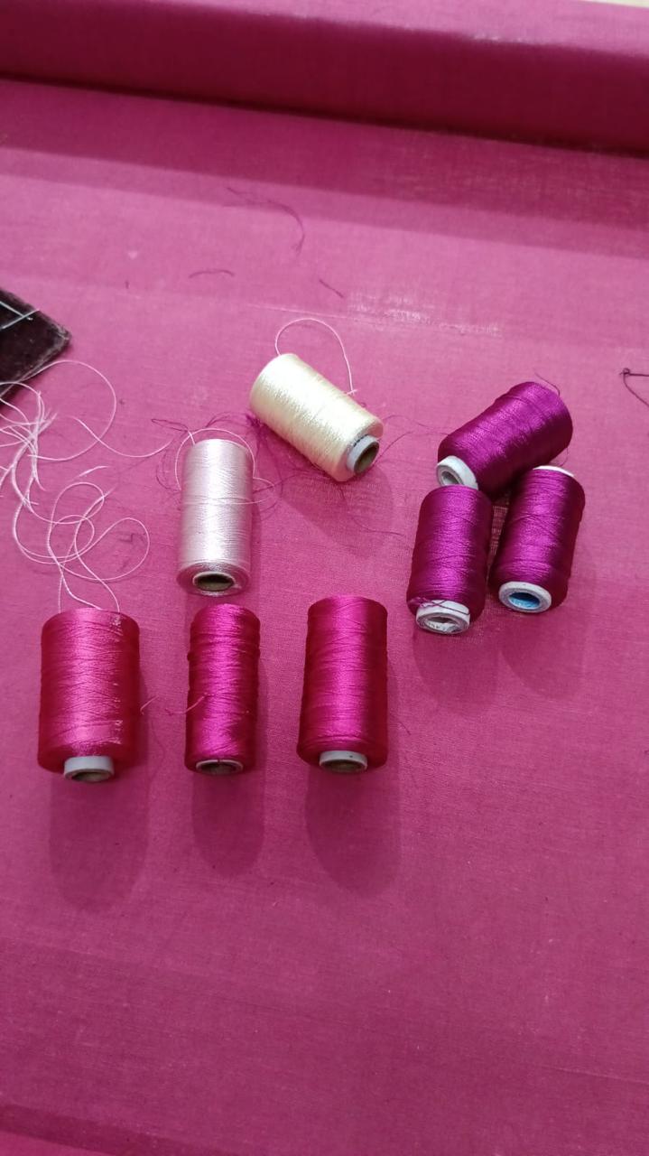 Hot magenta cotton kurti