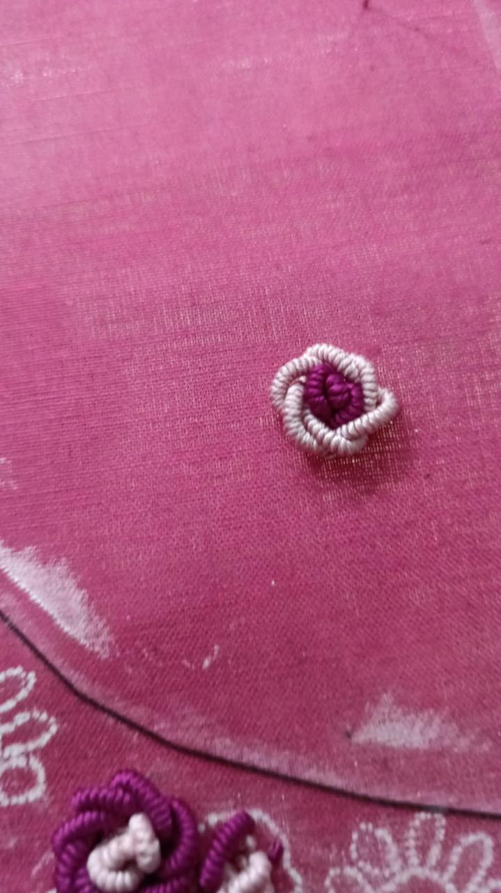 Hot magenta cotton kurti
