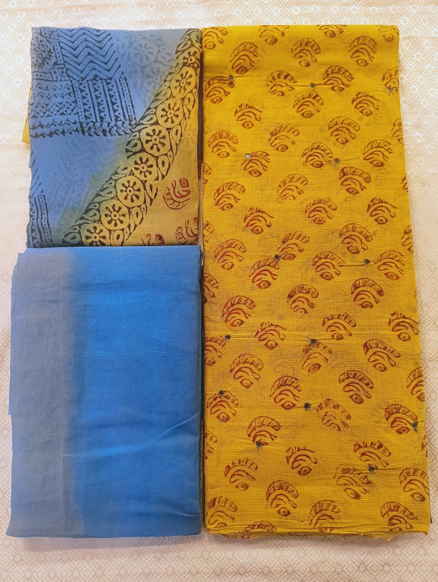 Net Cotton Salwar Set Material