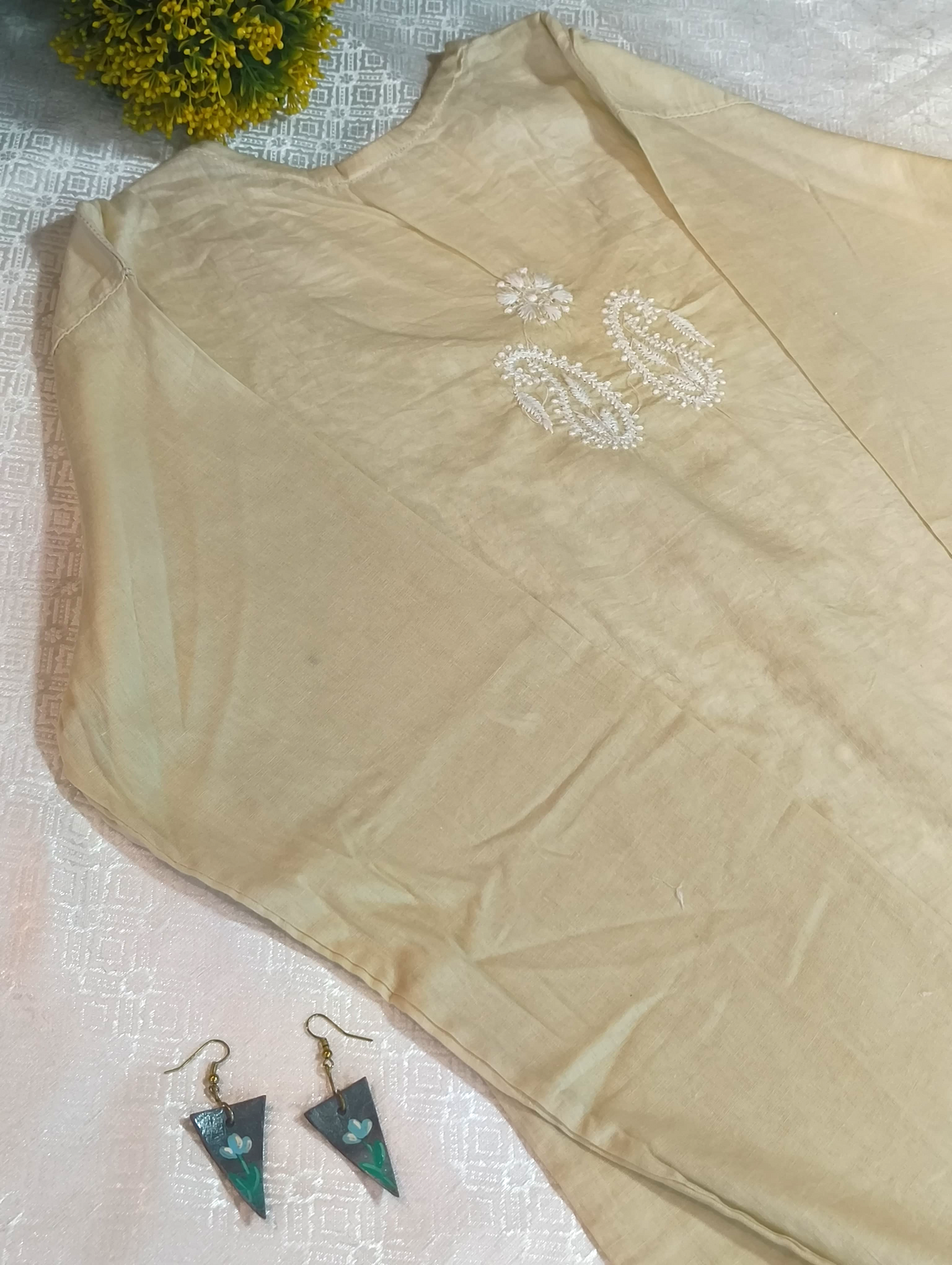 Cotton Chikankari  Kurti