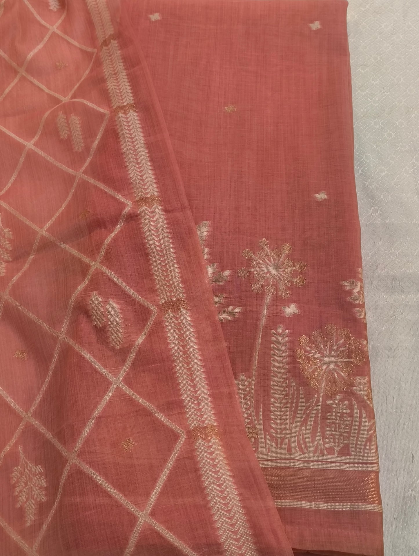 Lenin and silk material