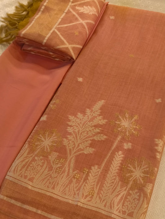 Lenin and silk material