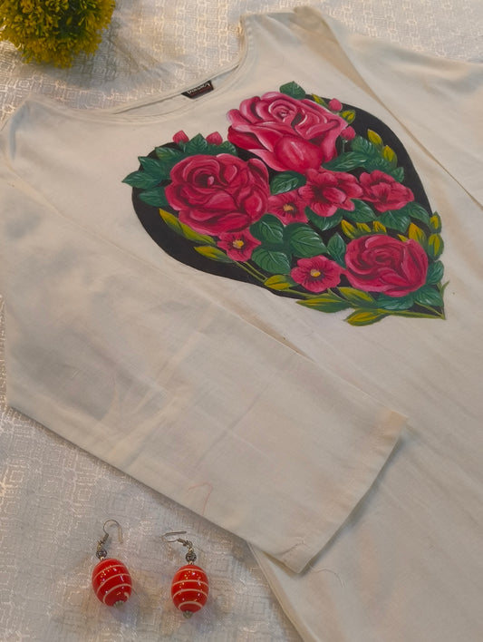 HAND PAINTED COTTON KURTI