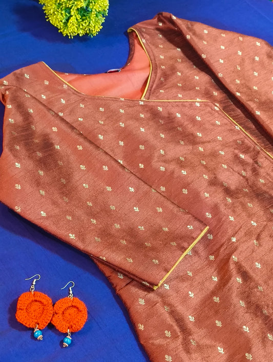 Semi silk kurti