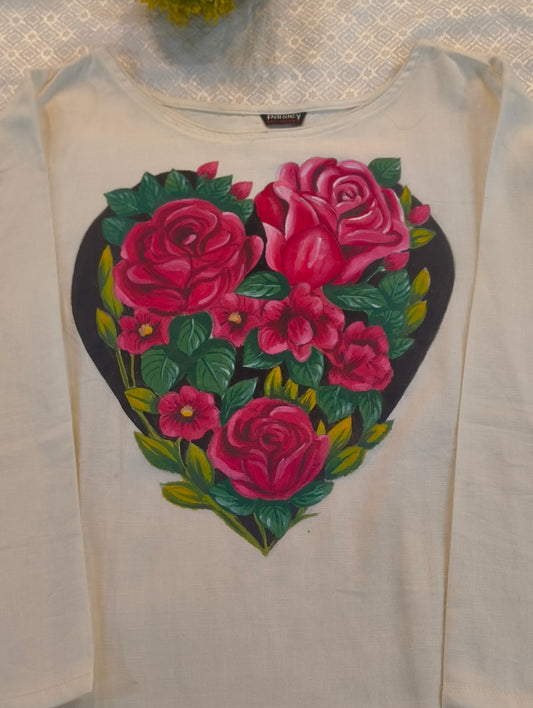 HAND PAINTED COTTON KURTI