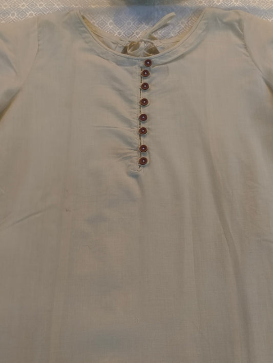 Kerala cotton kurti with hand embroidery