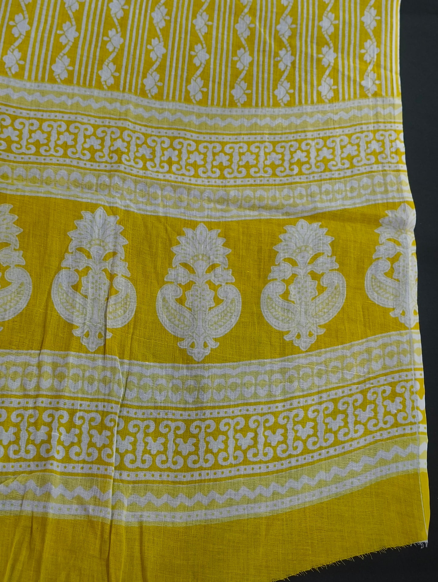 Cotton material with embroidery
