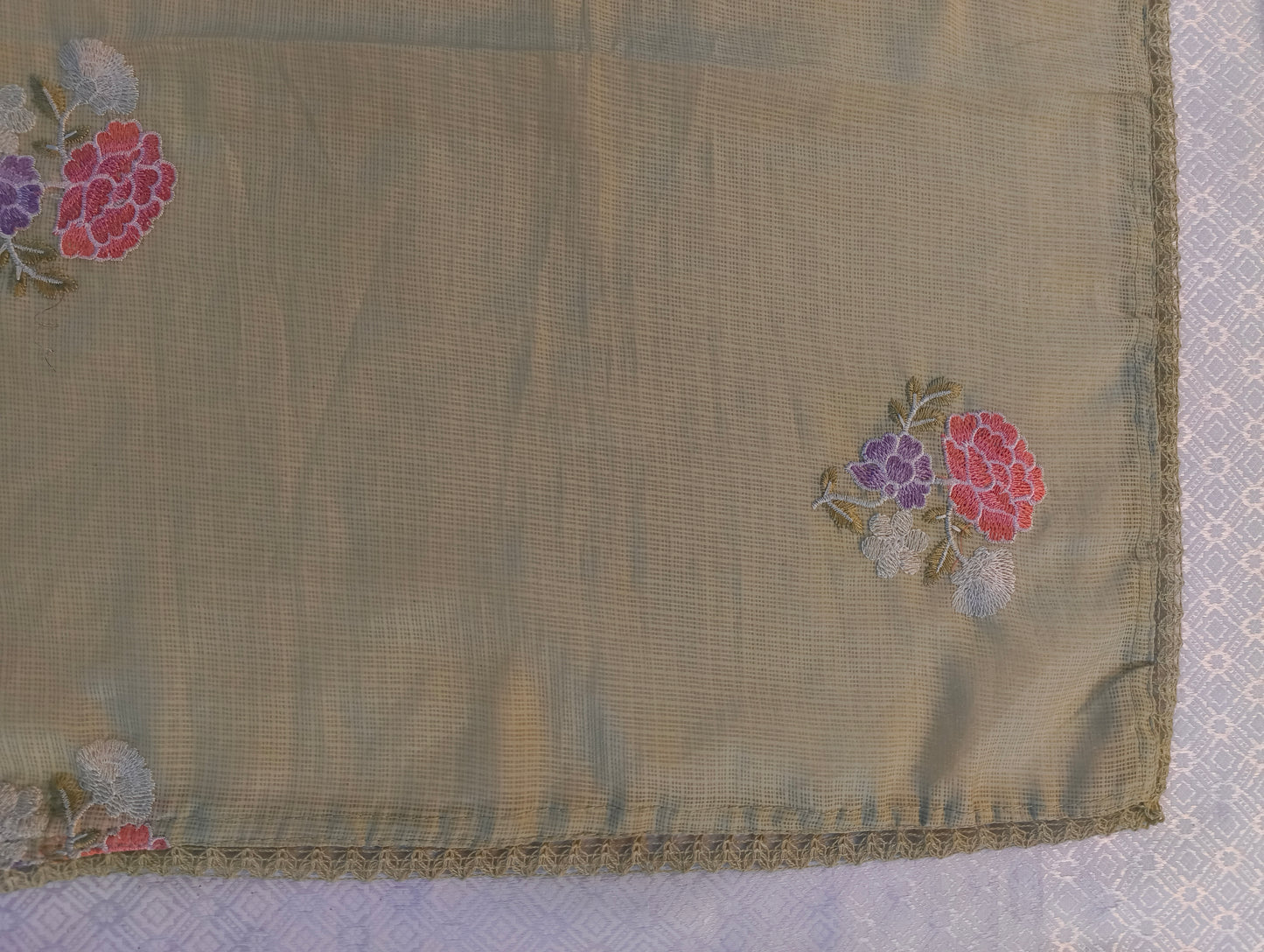 Net cotton material (top and duppata)