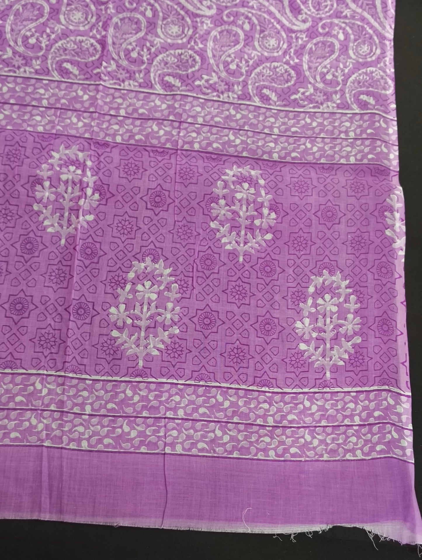 Cotton material with embroidery