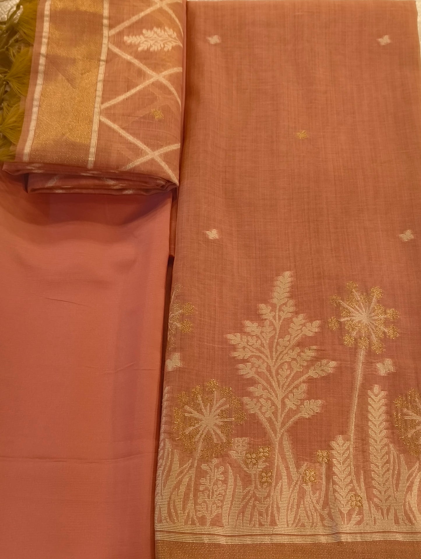 Lenin and silk material